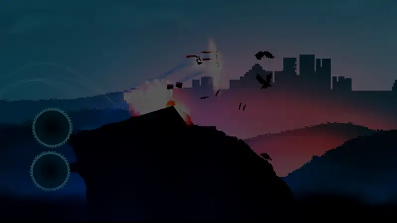 Sous un ciel rouge, une nuée de Me traverse une forêt d’anneaux dorés et en ressort deux fois plus nombreuse.